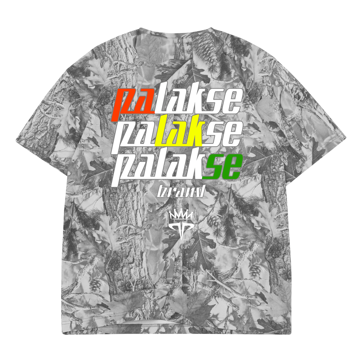 Vintage Grey Wood Camo Shirts & Tops Back