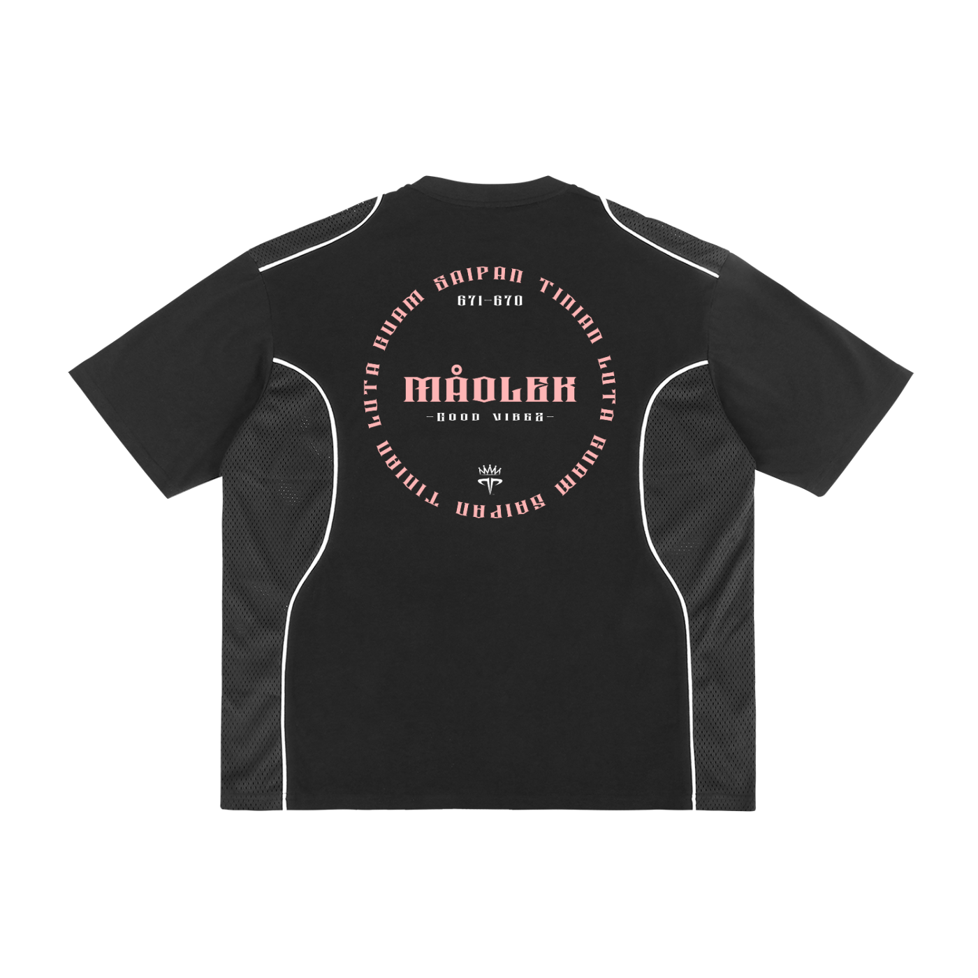 Maolek Contrast Piped Panel Tee