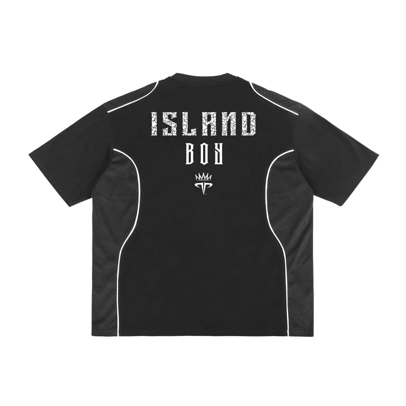 Island Boy Contrast Piped Panel Tee