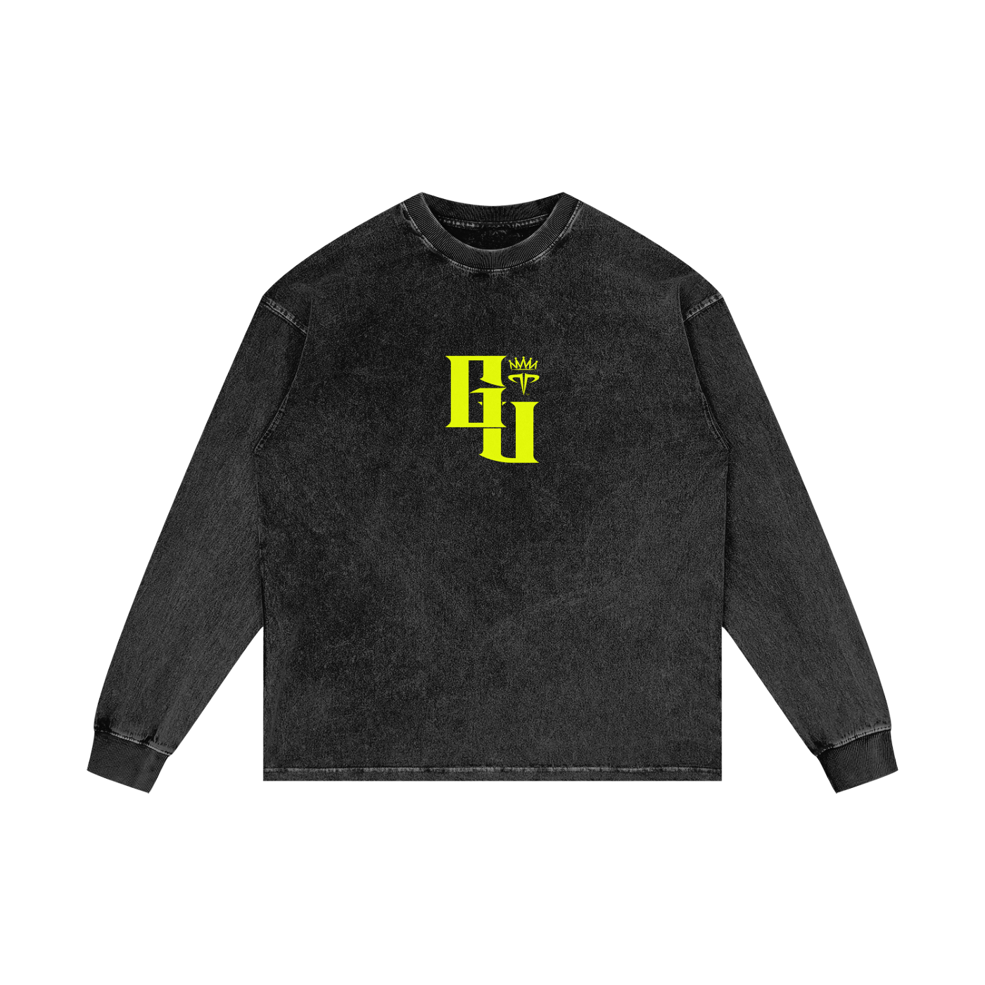 GU Acid Wash Long Sleeve Tee
