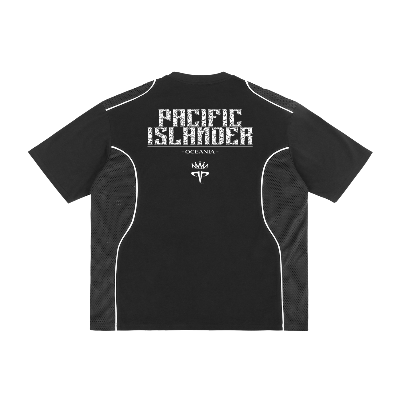 Pacific Islander Contrast Piped Panel Tee