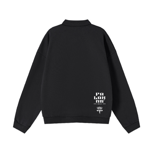 Men’s Half-Placket Polo Collar Sweatshirt