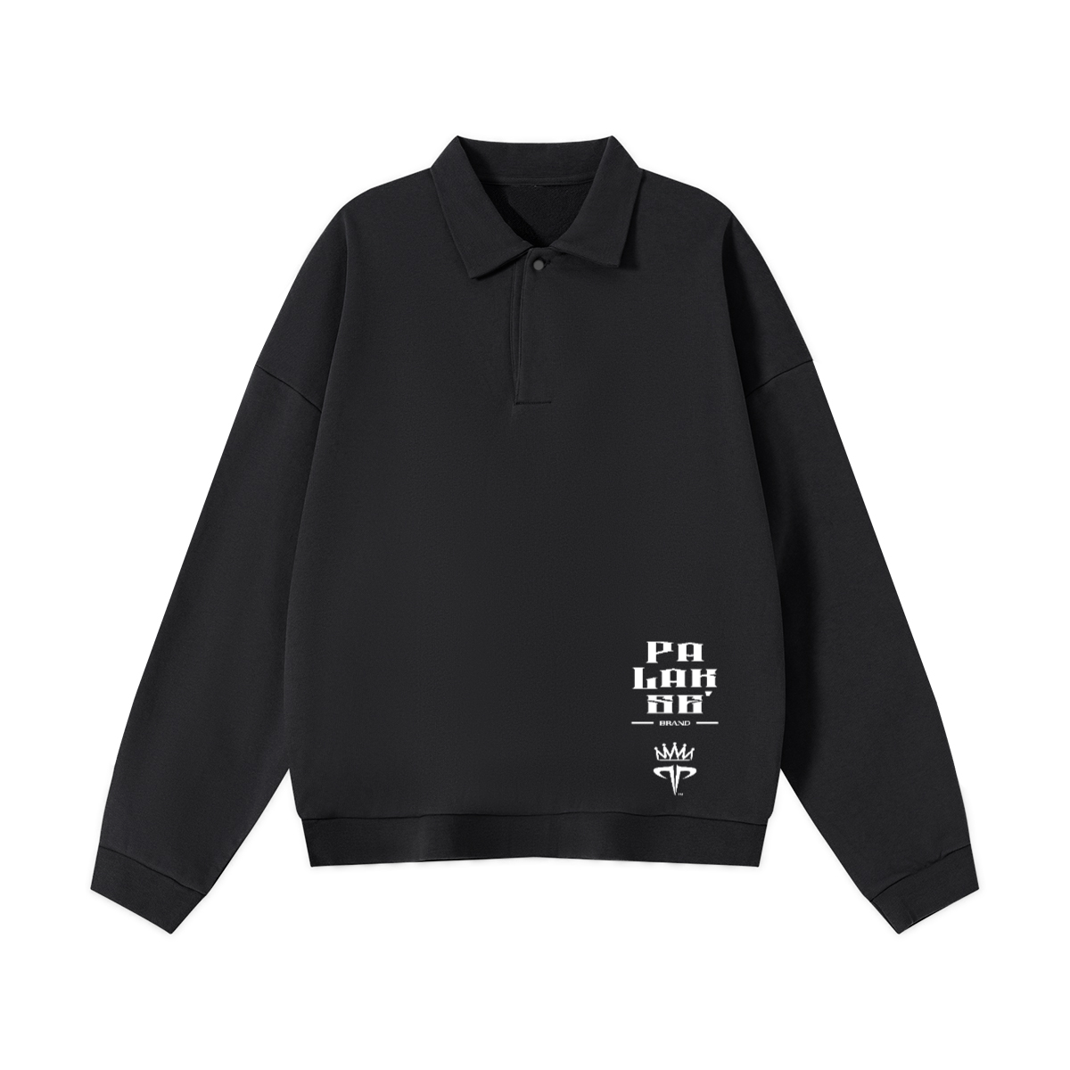 Men’s Half-Placket Polo Collar Sweatshirt