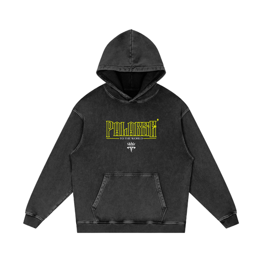 671 Snow Washed Loose Cotton Hoodie