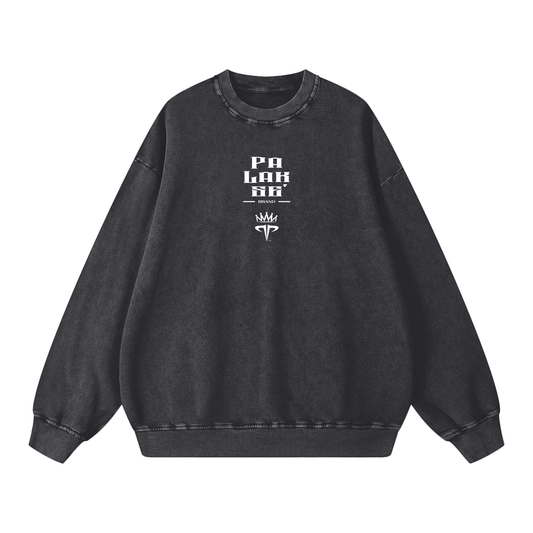 island boy Snow Washed Oversized Sweatshirt