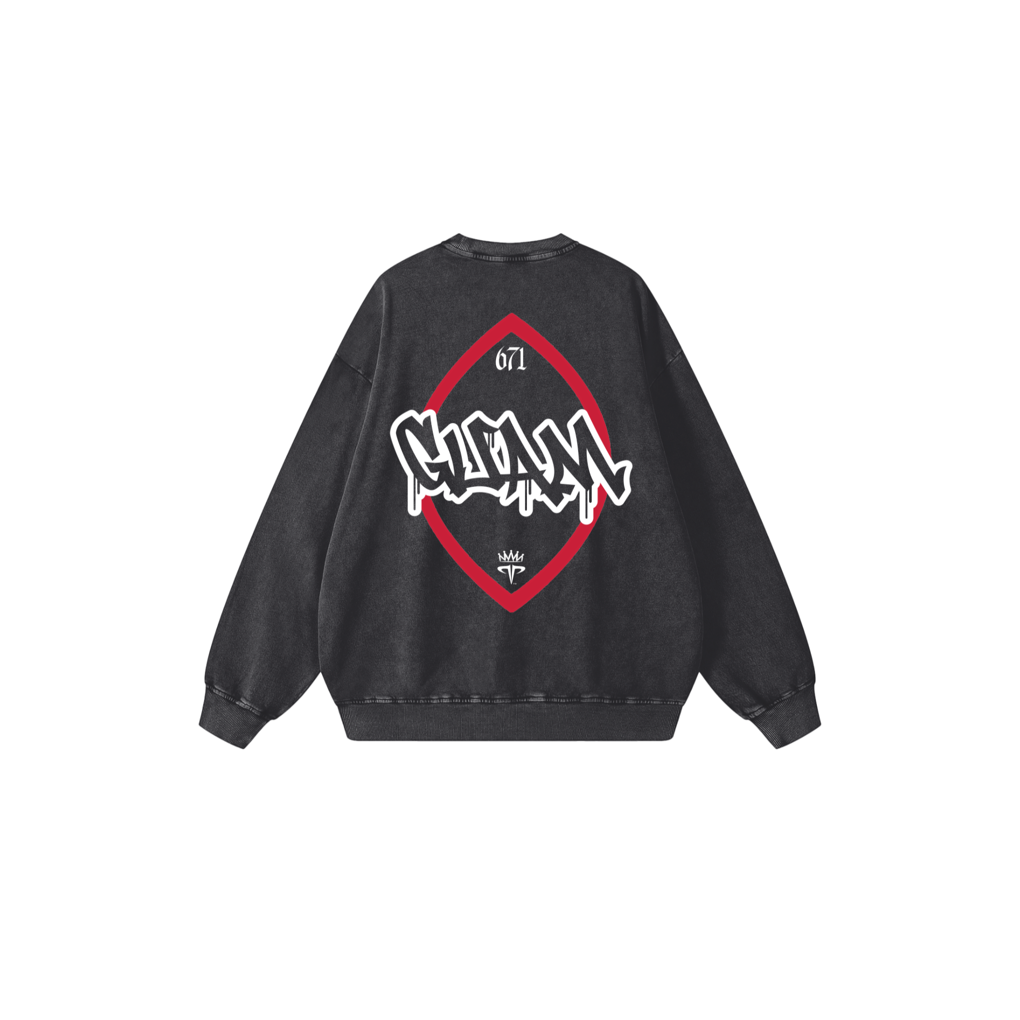 671 Snow Washed Oversized Sweatshirt