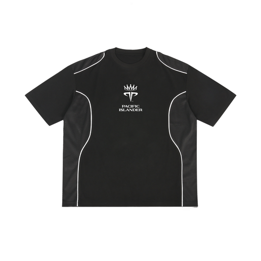 Pacific Islander Contrast Piped Panel Tee