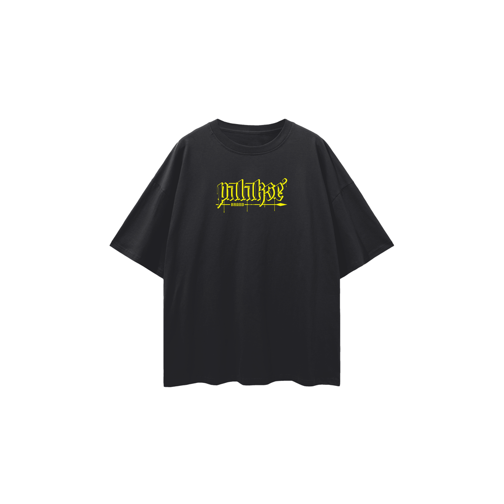 C.N.M.I Loose Drop Shoulder Tee - Yellow