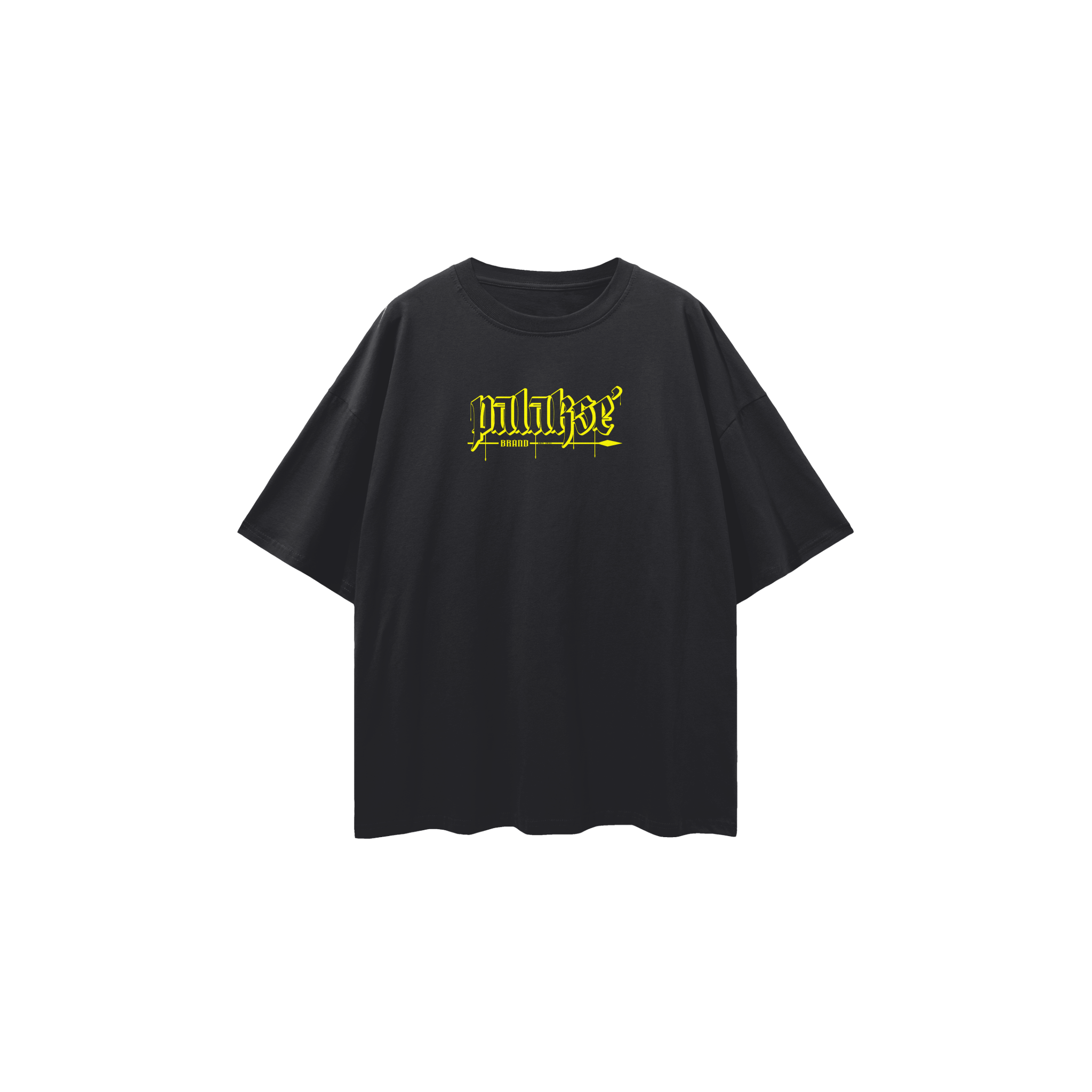 C.N.M.I Loose Drop Shoulder Tee - Yellow