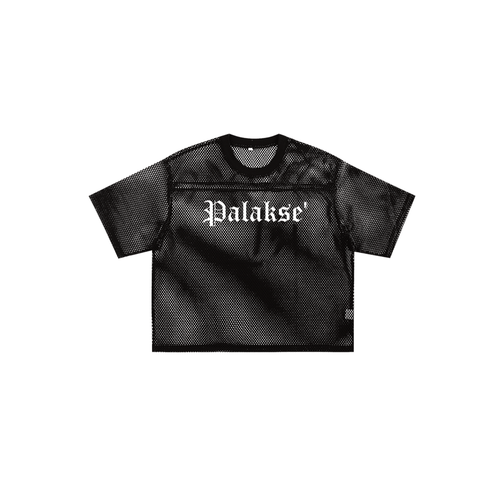 GU 1 See-through Boxy Net Tee