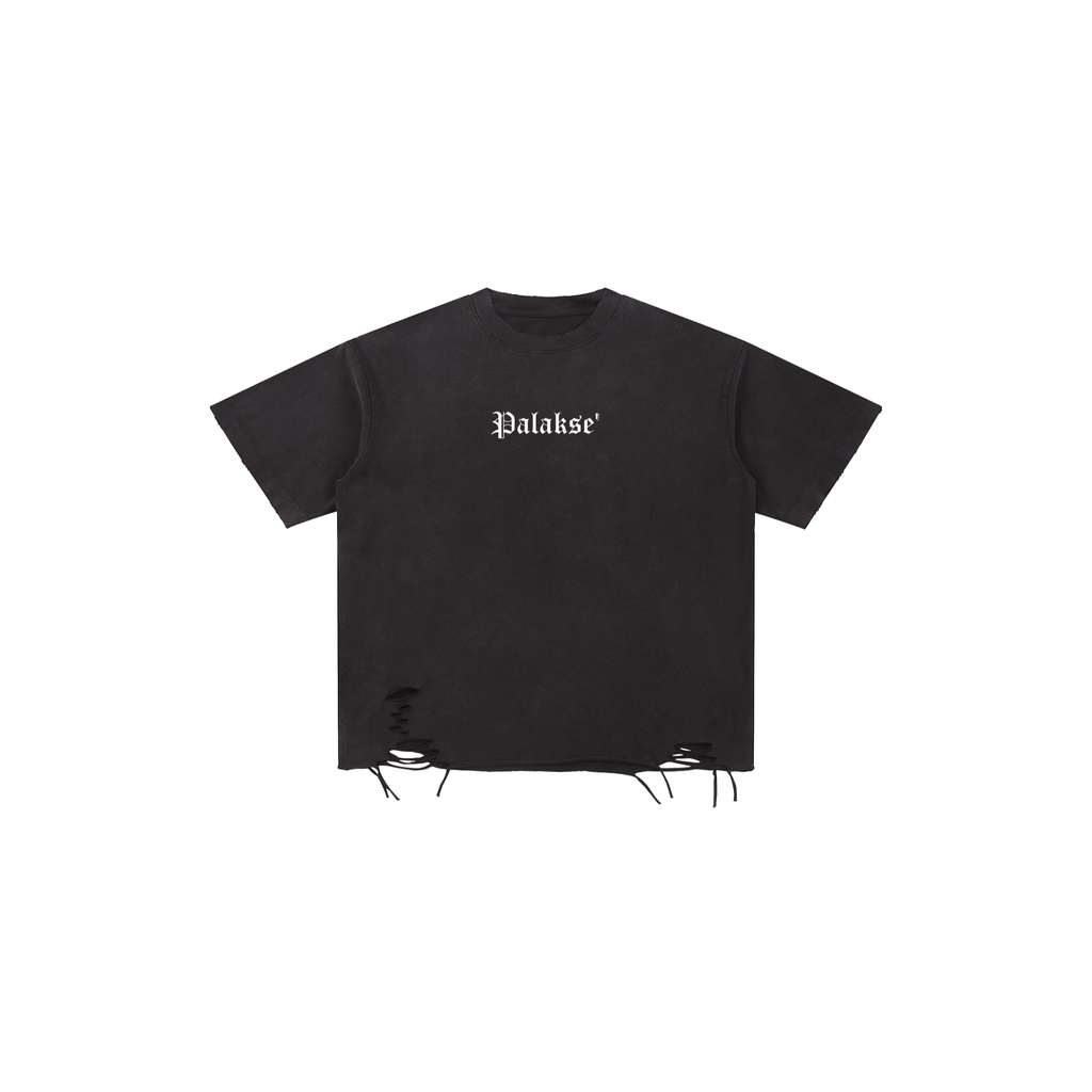 GU 2 Snow Washed Raw-Hem Tee