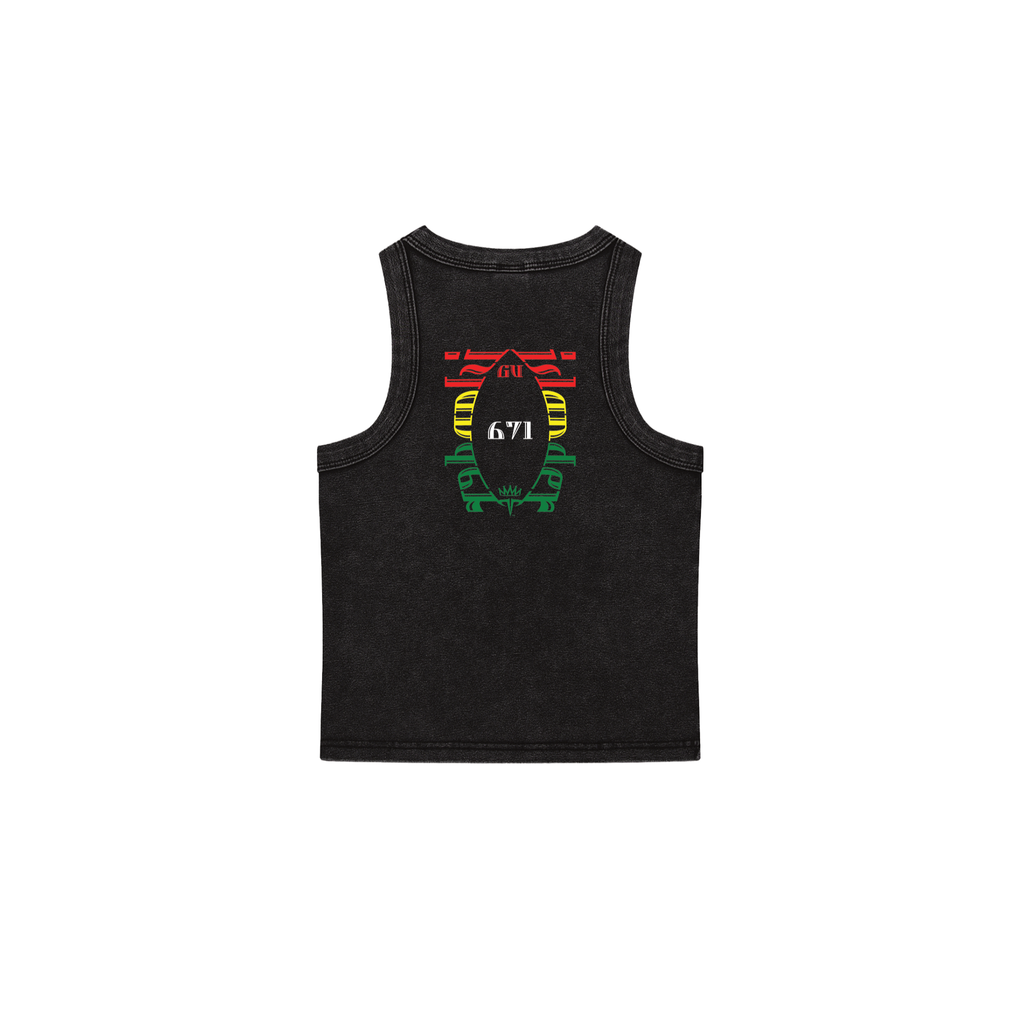 GU 2 Snow Washed Tank Top