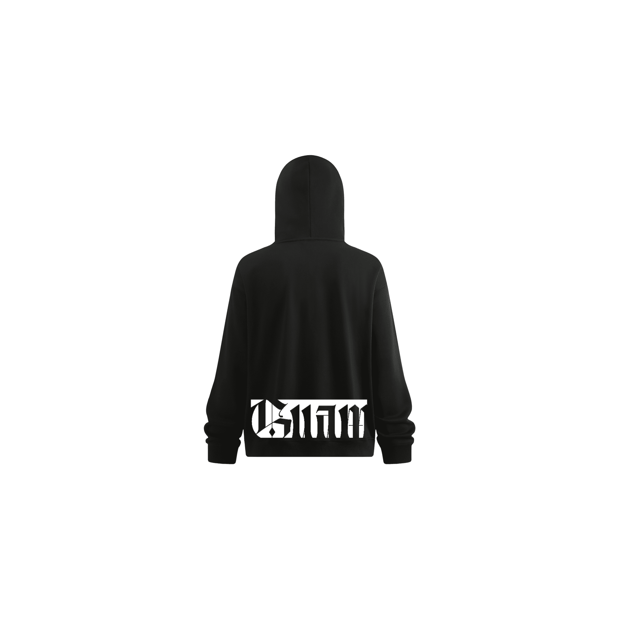 GUAM Zip-Up Hoodie with Built-In Face Mask 340GSM