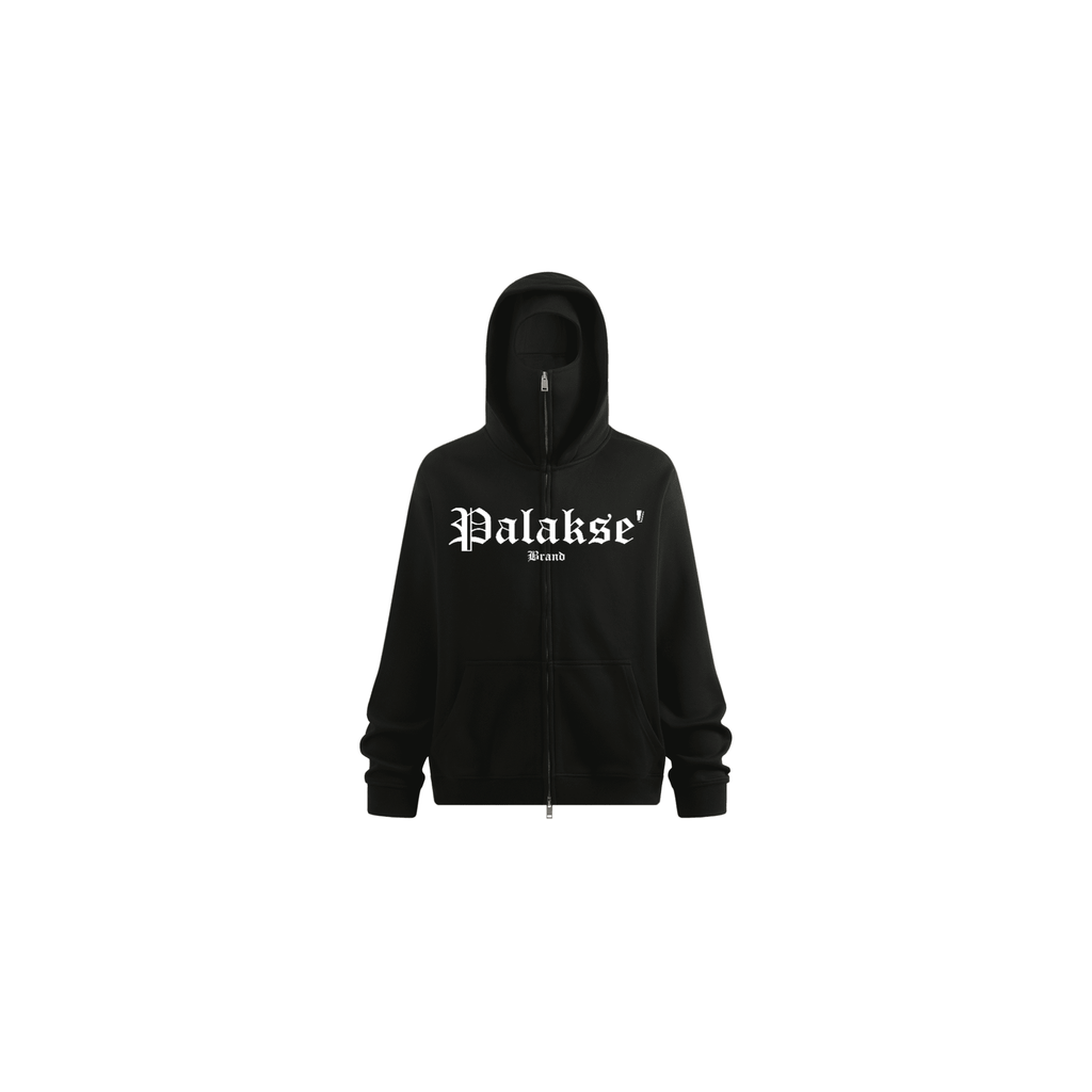 GUAM Zip-Up Hoodie with Built-In Face Mask 340GSM