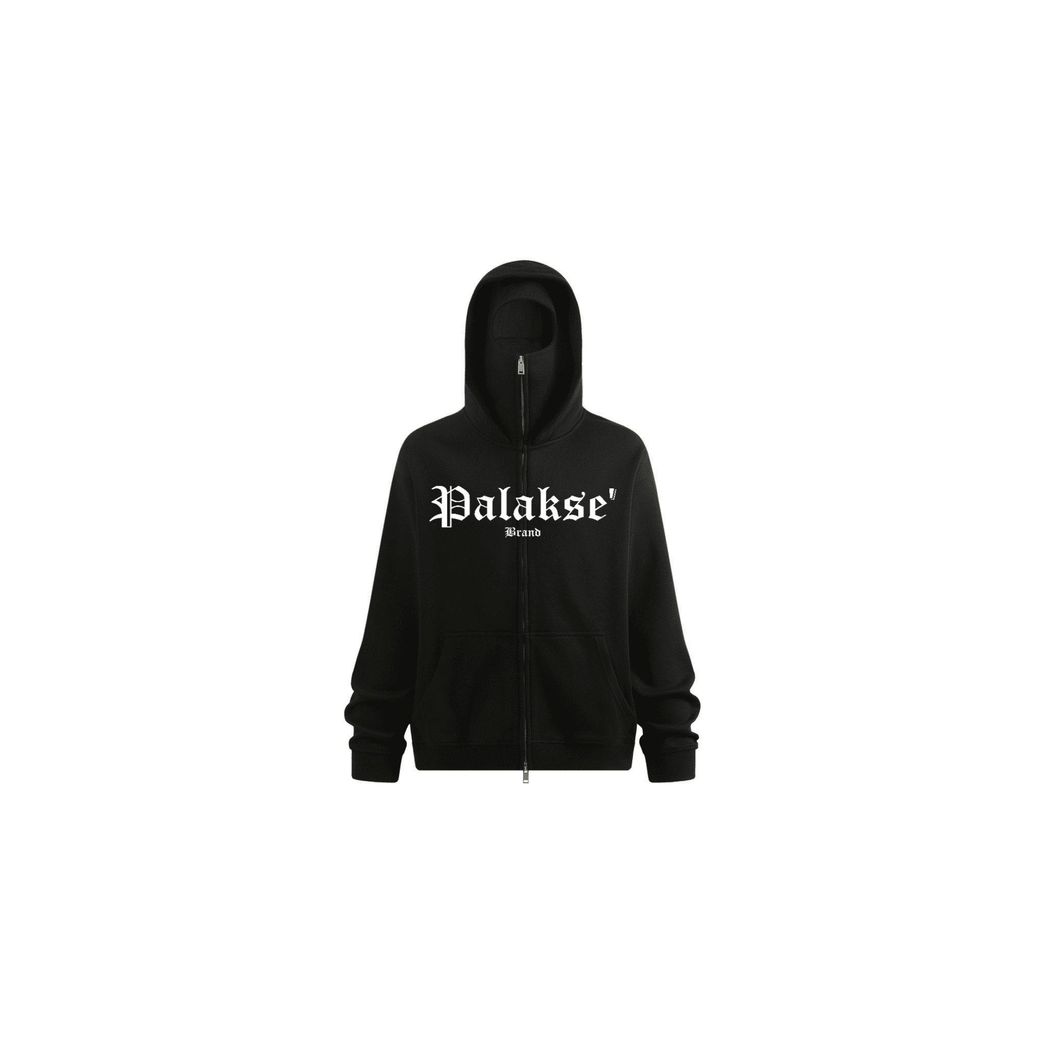 GUAM Zip-Up Hoodie with Built-In Face Mask 340GSM