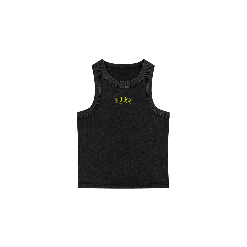 Guam Seal Snow Washed Tank Top - Yellow