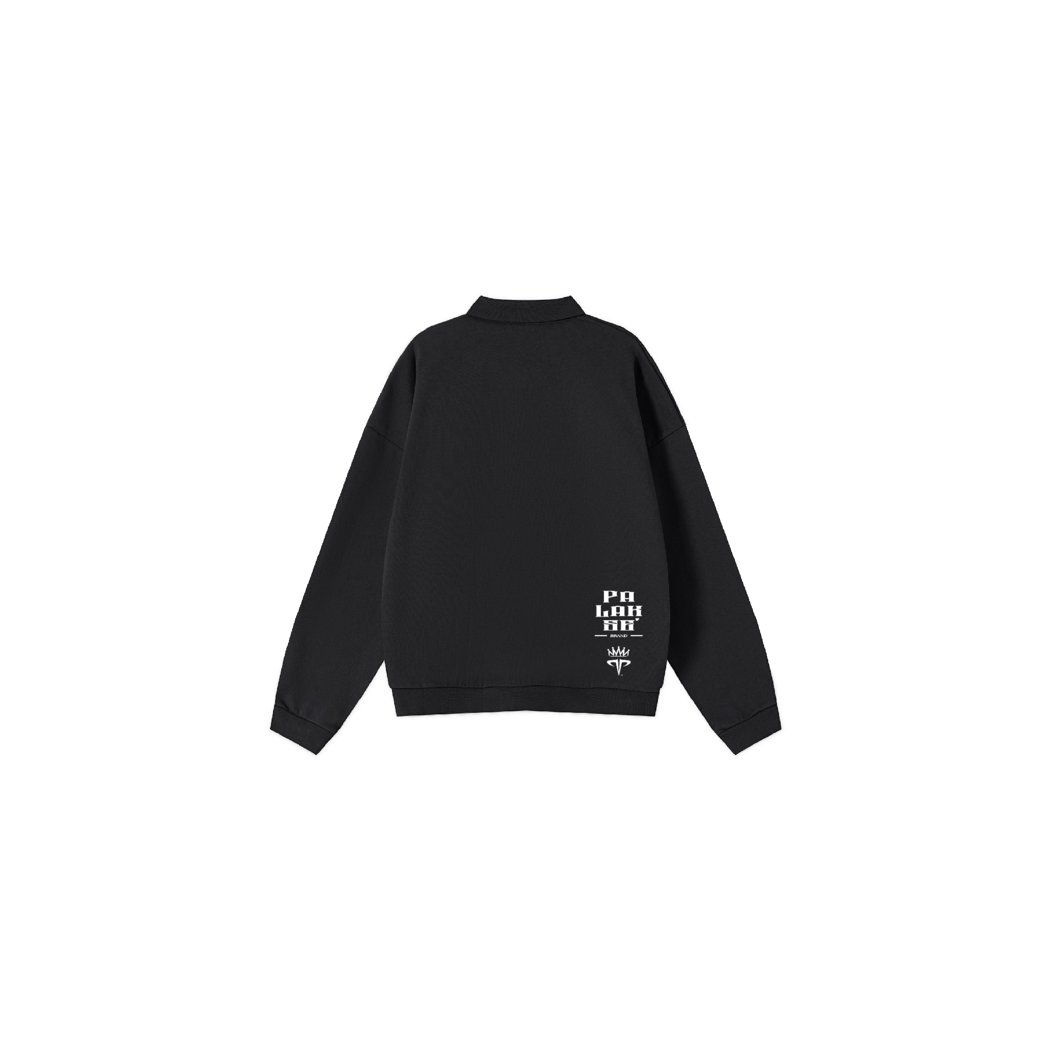 Half-Placket Polo Collar Sweatshirt