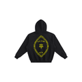 Island Tribal Fleeced Boxy Hoodie - Yellow