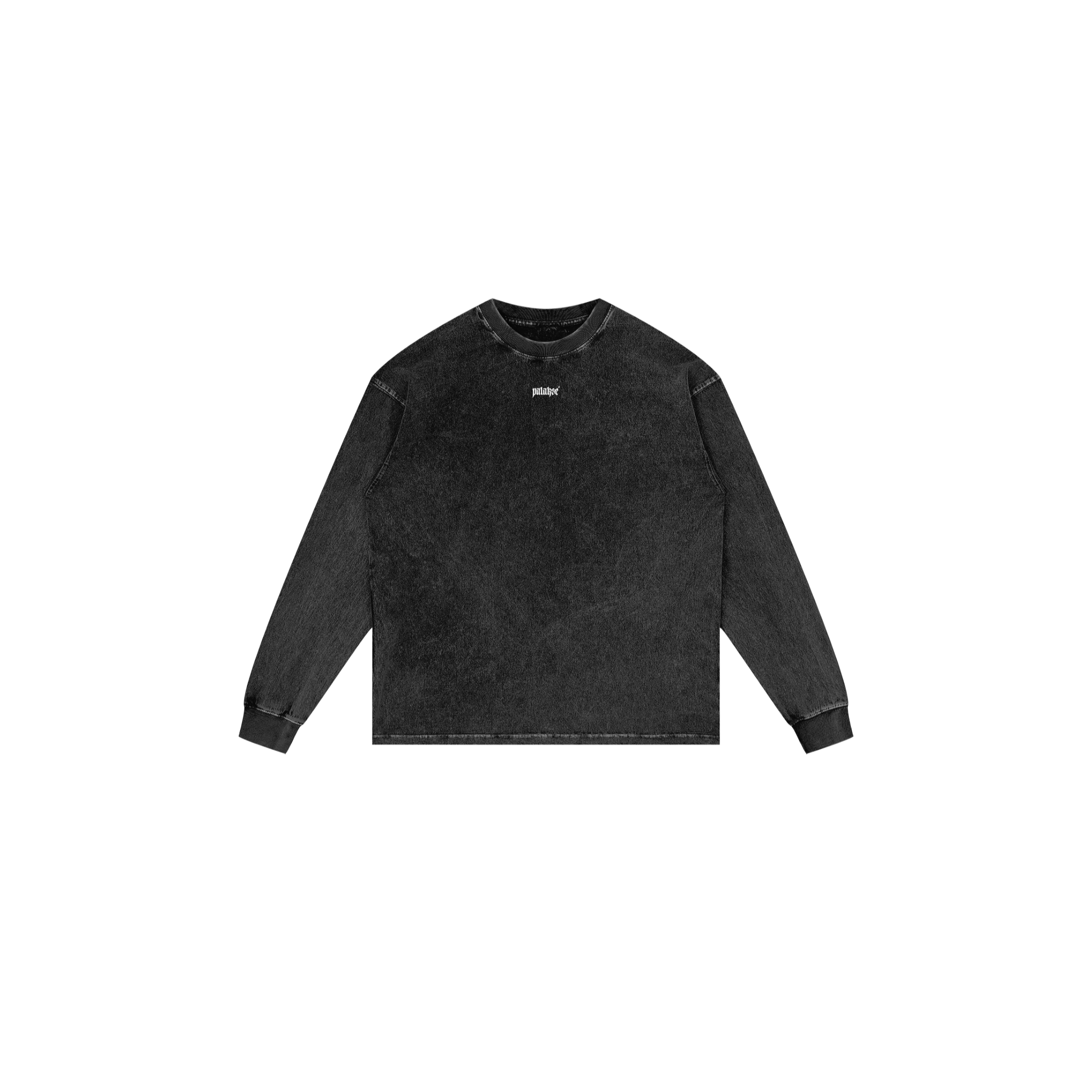 Statement Acid Wash Oversize Long Sleeve Tee