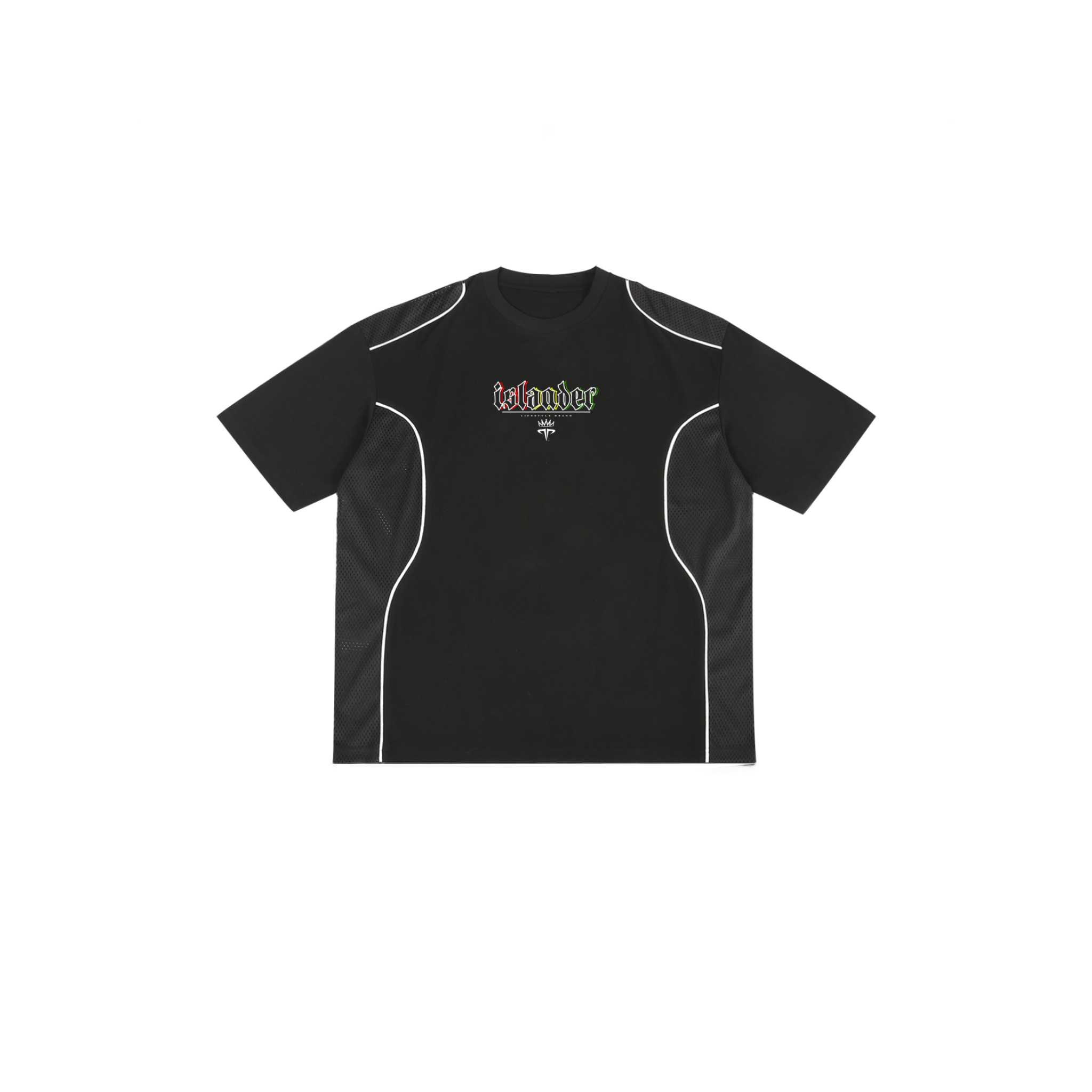 islander Contrast Piped Panel Tee