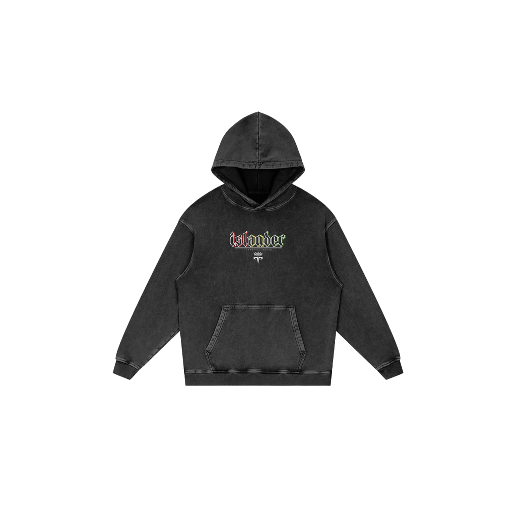 islander Snow Washed Loose Hoodie