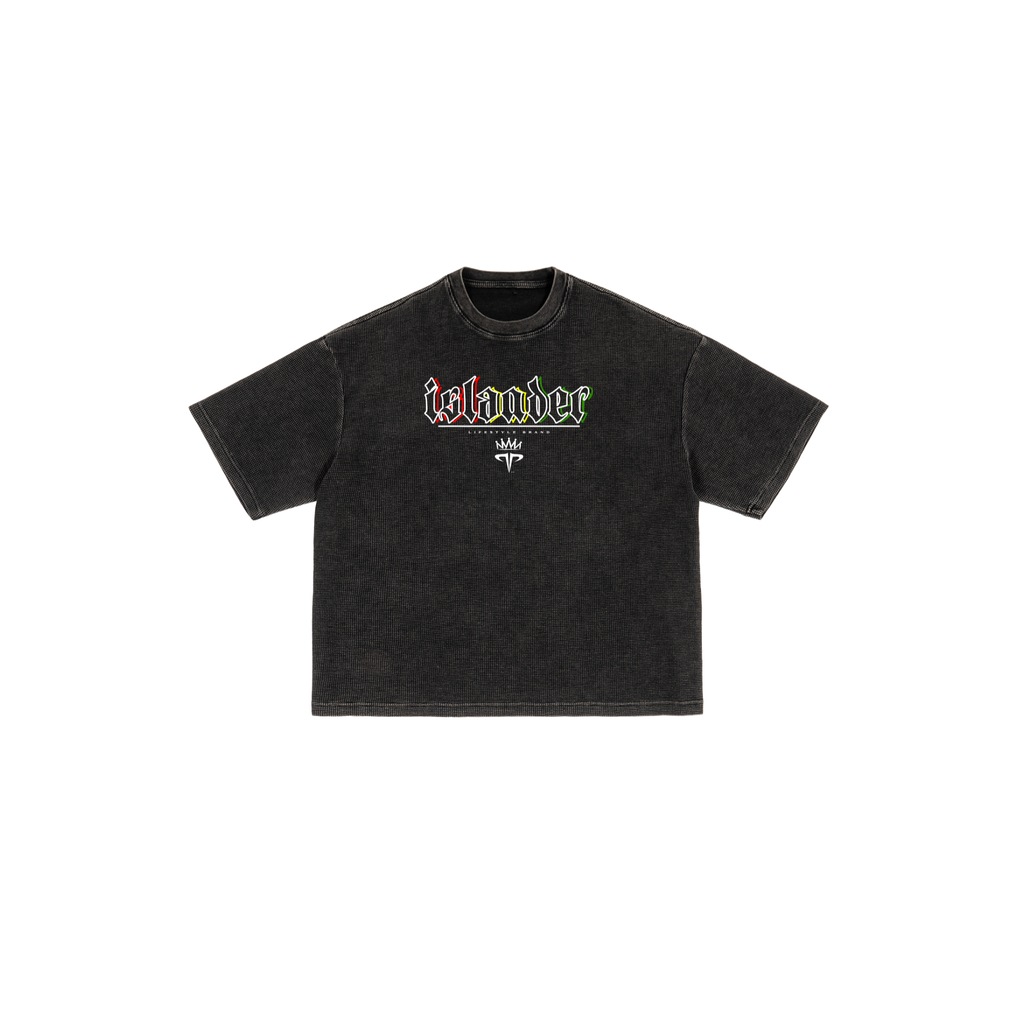islander Textured Waffle Washed Boxy Tee
